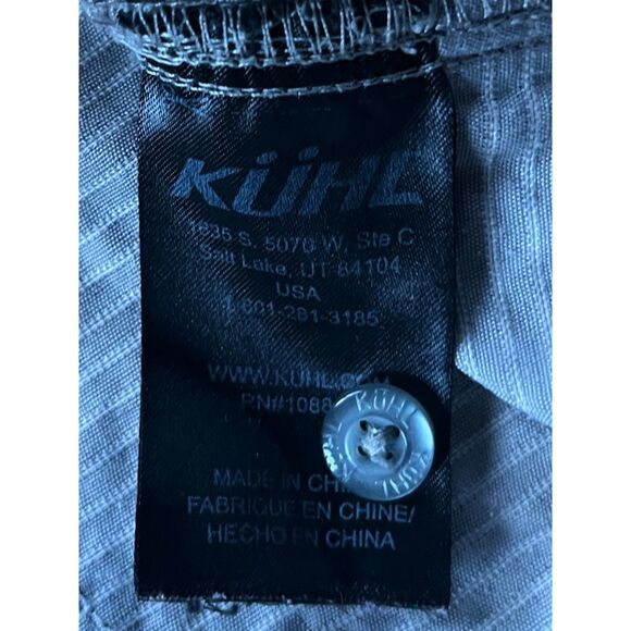 KUHL Gray Button Up Hiking Short Sleeve Shirt Top   Mens Size XL - Picture 5 of 8